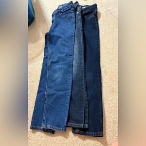 Girls size 10 blue jeans LOT bundle of 3